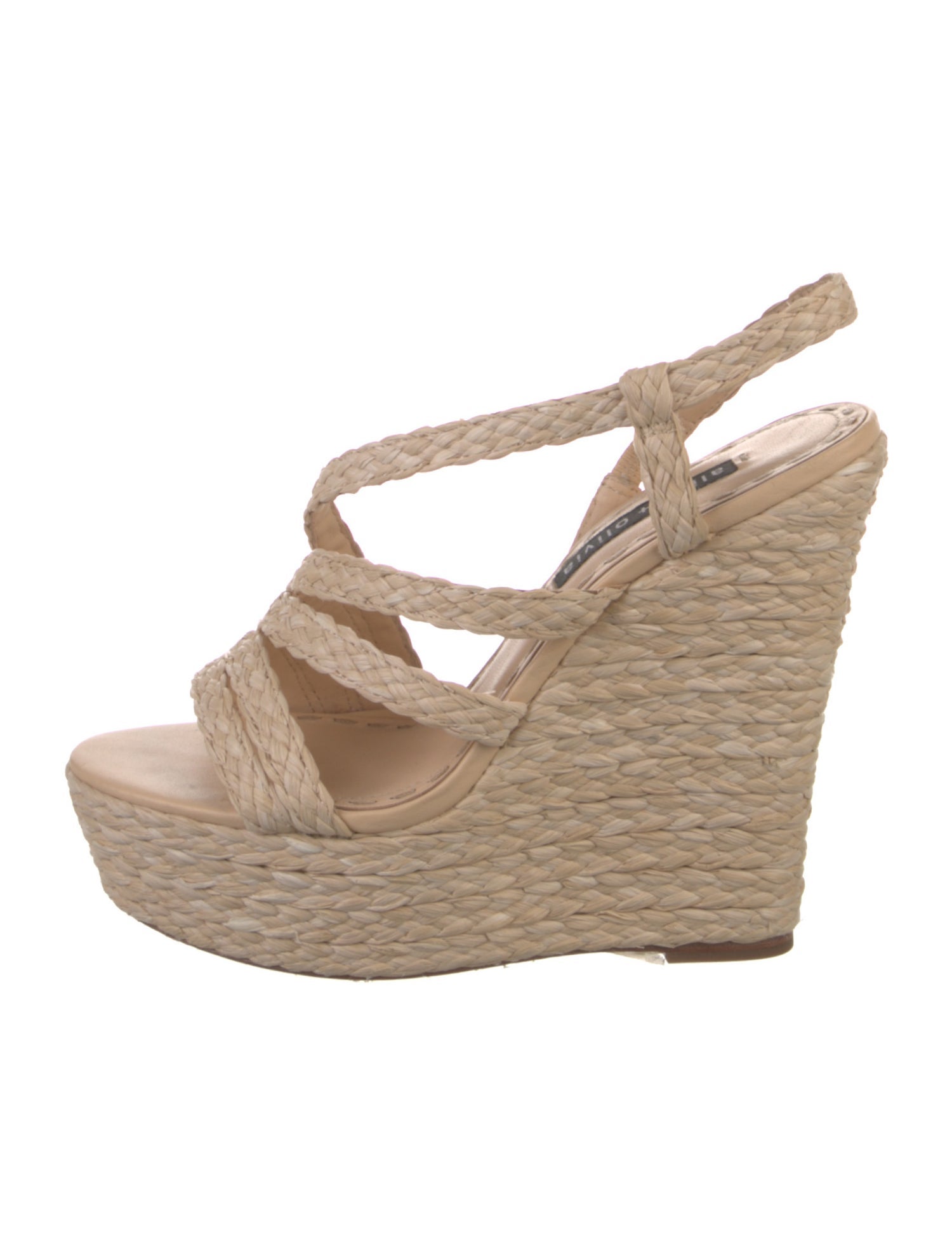 Alice + Olivia Straw Espadrilles