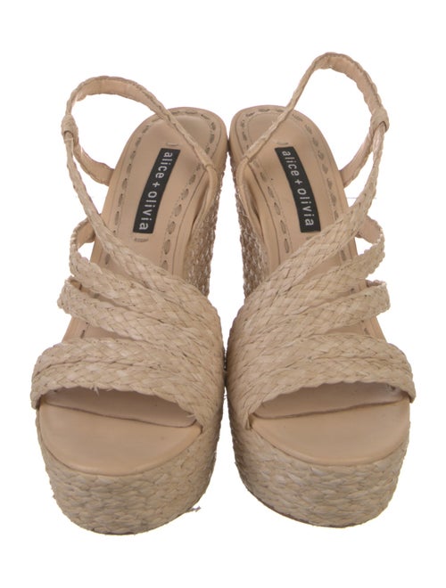 Alice + Olivia Straw Espadrilles
