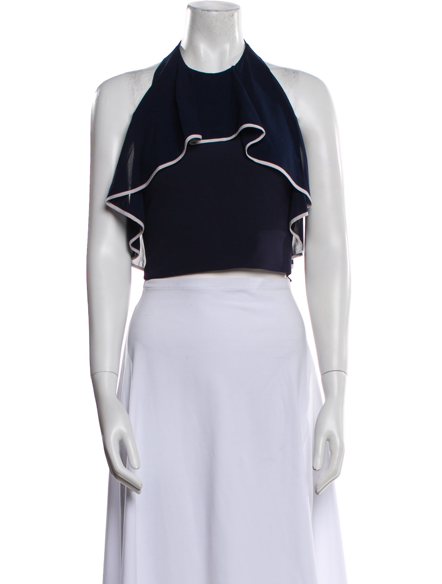 Alice + Olivia Halterneck Sleeveless Crop Top