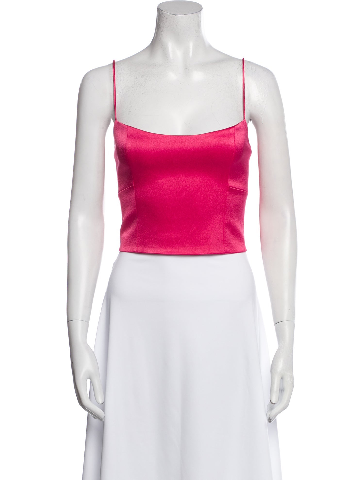 Alice + Olivia Square Neckline Sleeveless Crop Top