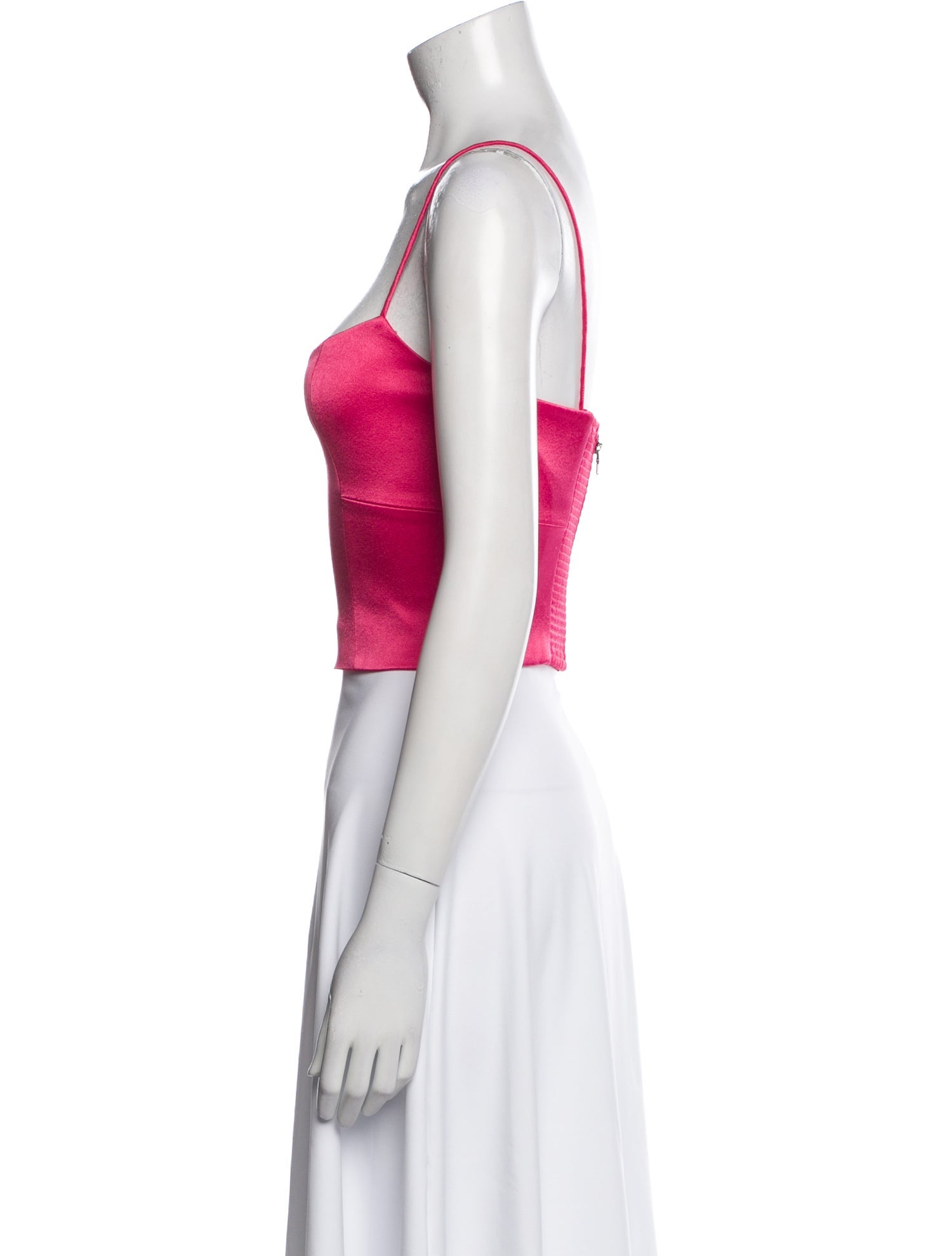 Alice + Olivia Square Neckline Sleeveless Crop Top
