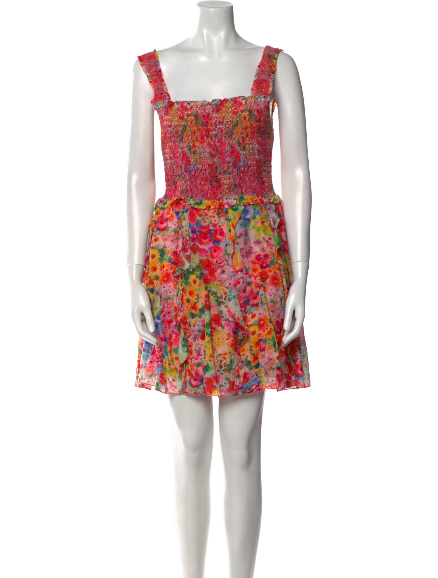 Alice + Olivia Floral Print Mini Dress