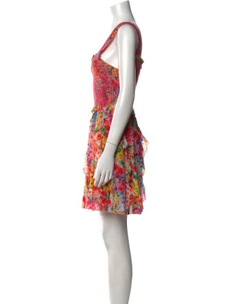 Alice + Olivia Floral Print Mini Dress
