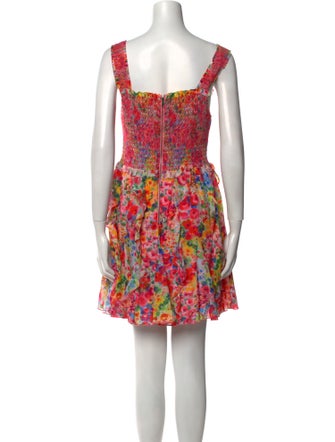 Alice + Olivia Floral Print Mini Dress