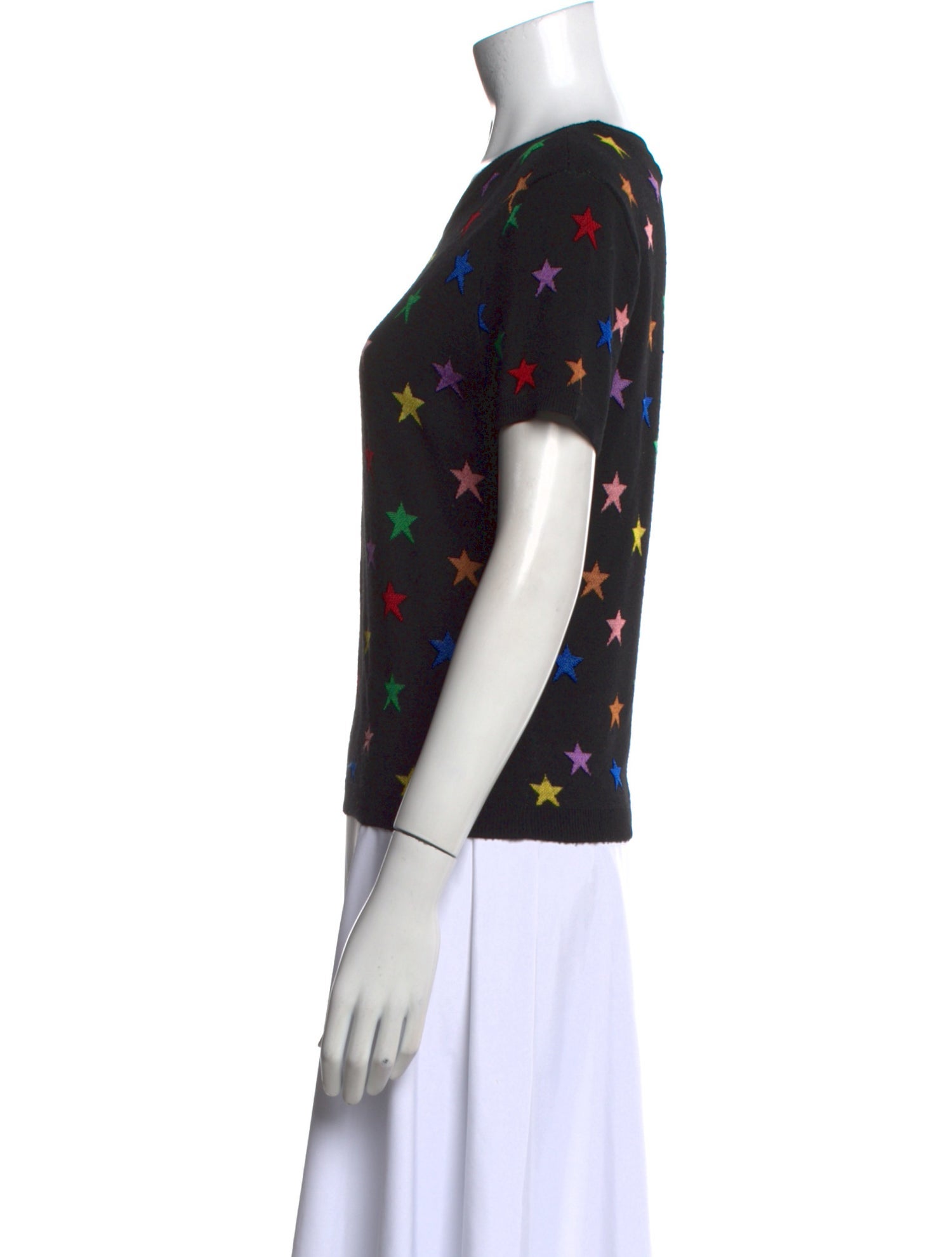 Alice + Olivia Printed Crew Neck T-Shirt