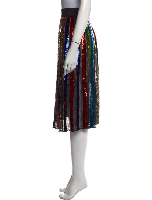 Alice + Olivia Patterned Midi Length Skirt