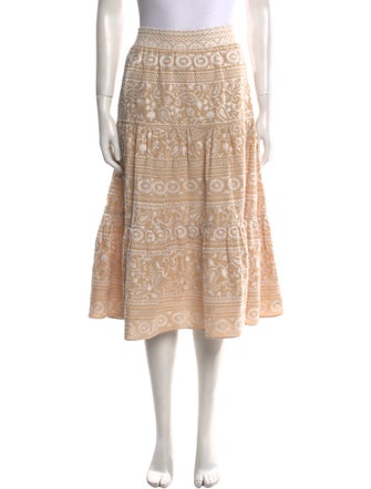 Alice + Olivia Paisley Print Midi Length Skirt