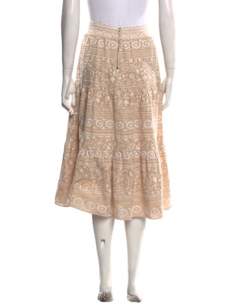 Alice + Olivia Paisley Print Midi Length Skirt