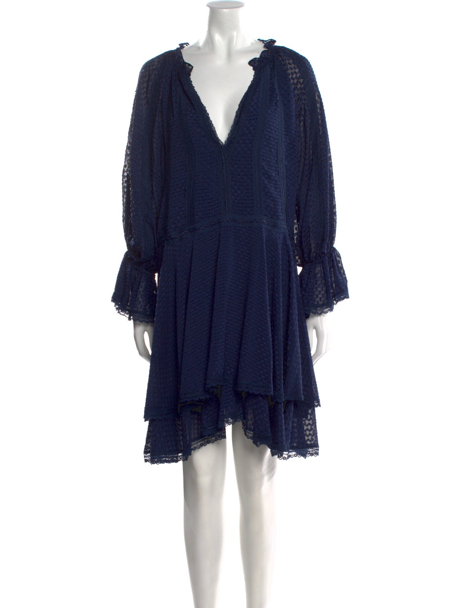 Alice + Olivia V-Neck Mini Dress