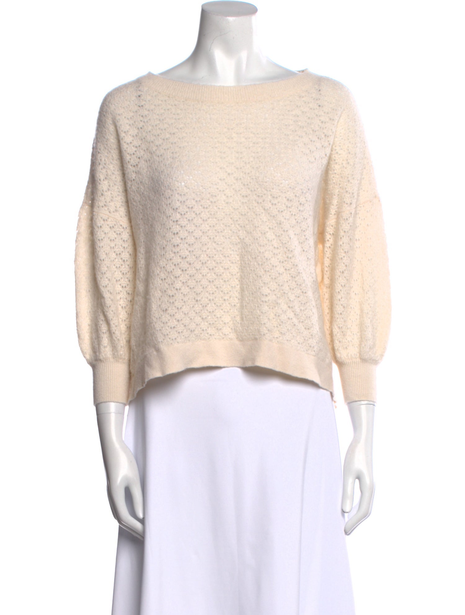 Alice + Olivia Cashmere Bateau Neckline Sweater