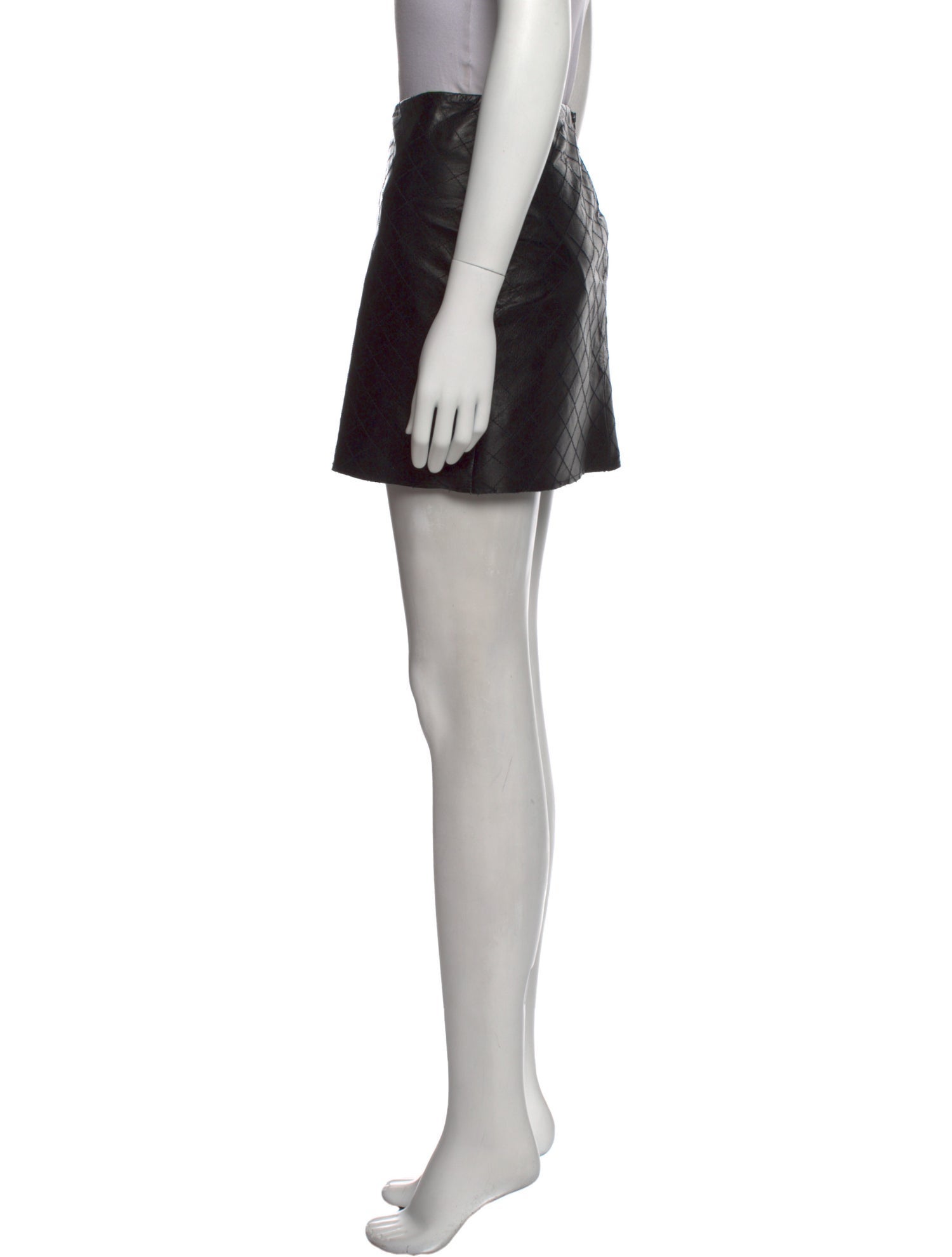 Alice + Olivia Leather Mini Skirt