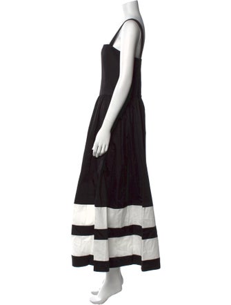 Alice + Olivia Striped Square Neckline Jumpsuit