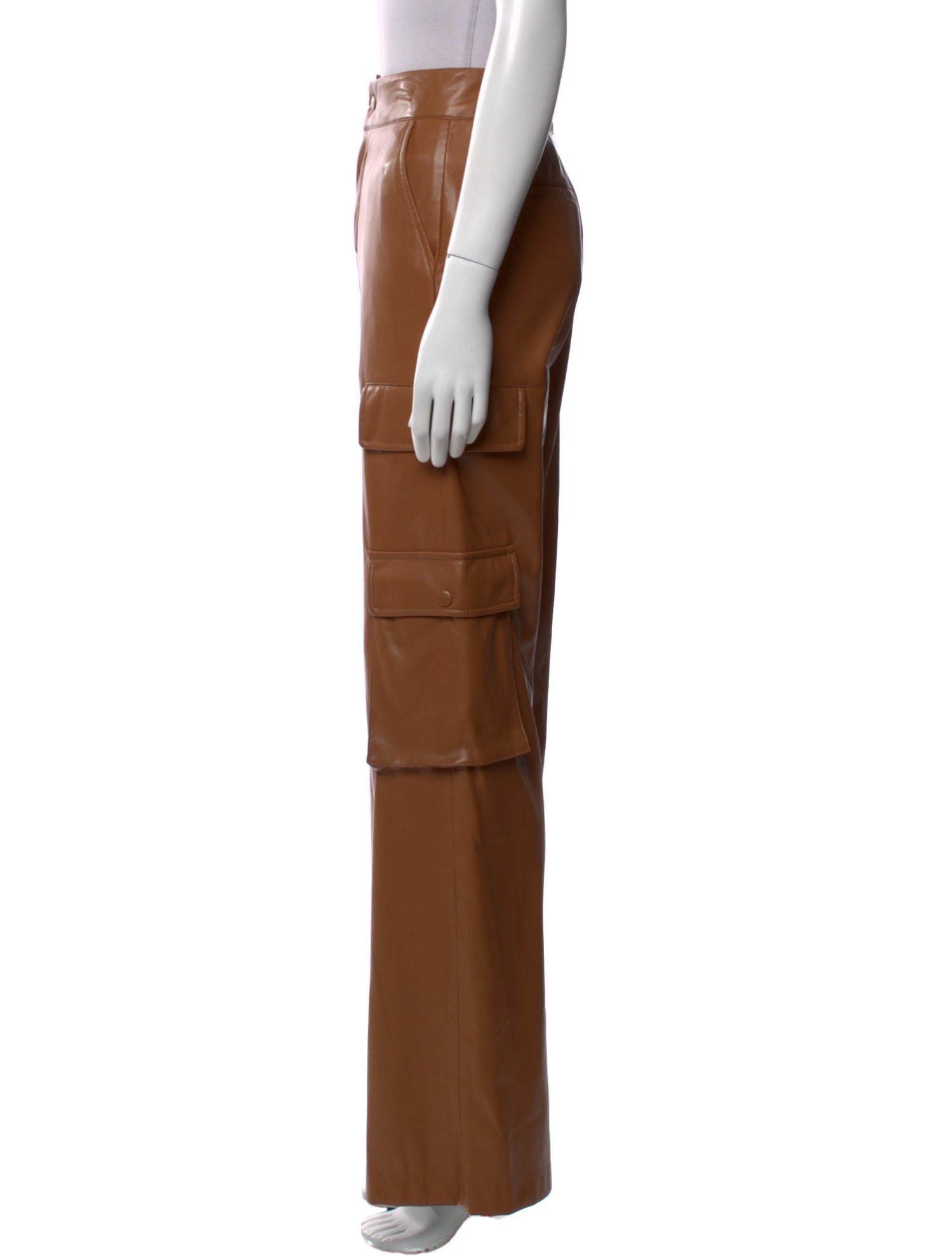 Alice + Olivia Faux Leather Wide Leg Pants