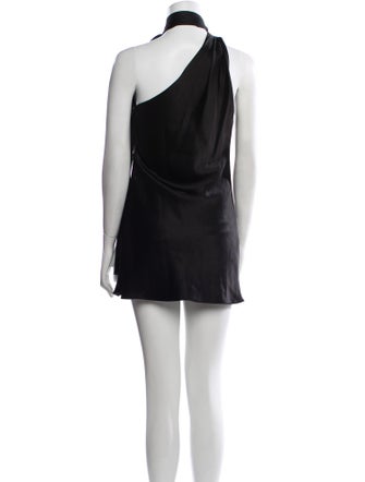 Alice + Olivia Tie Neck Mini Dress