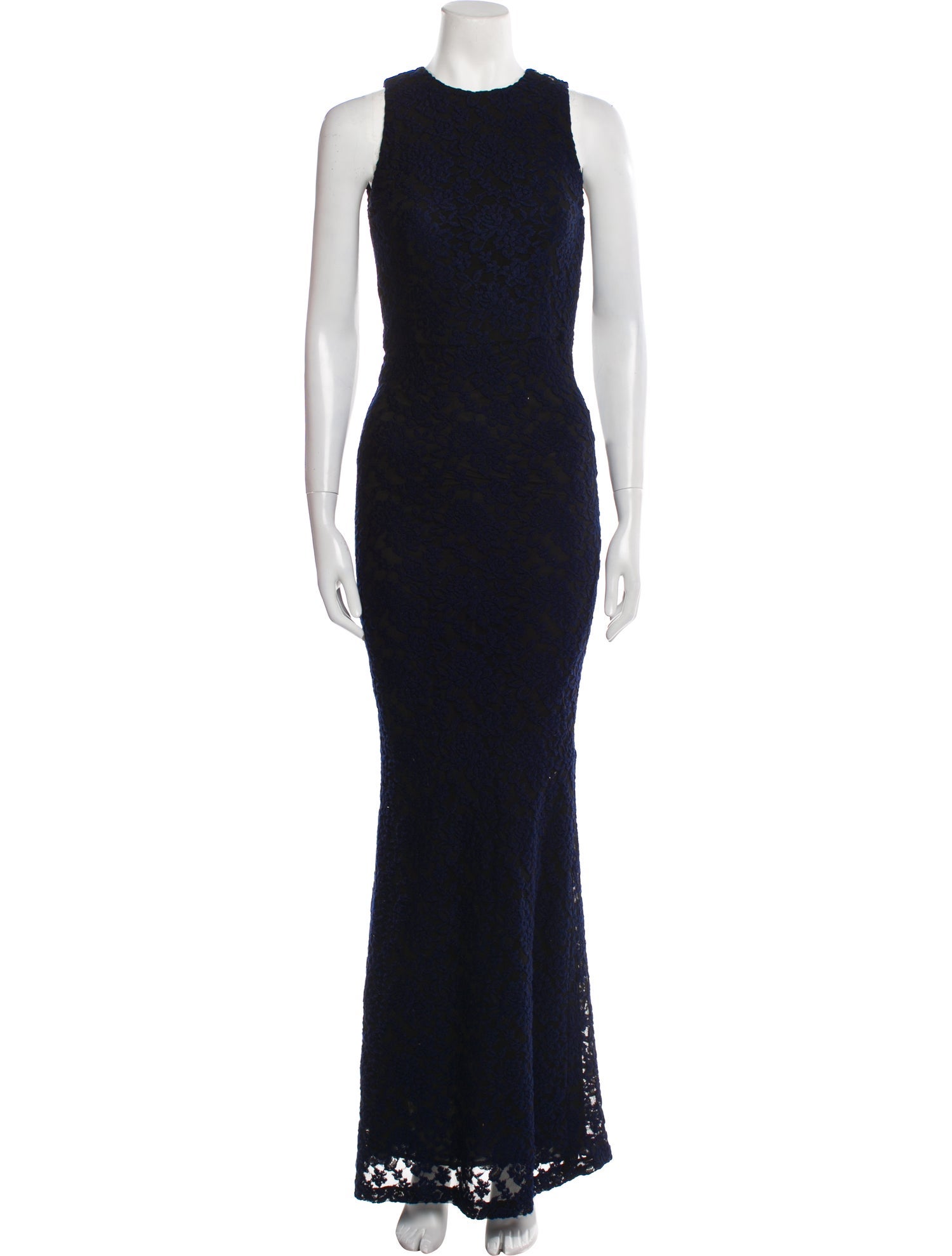 Alice + Olivia Lace Pattern Long Dress