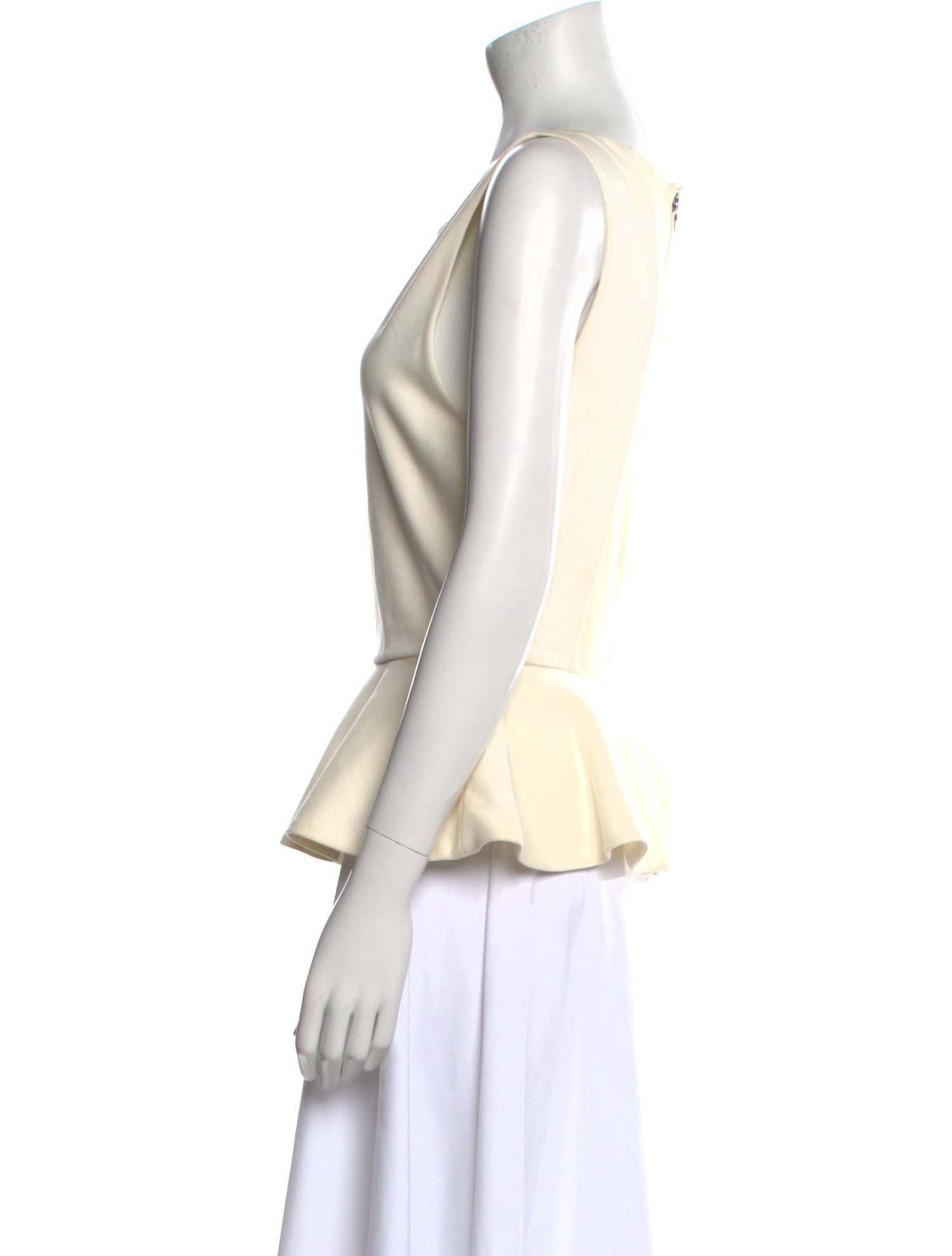 Alice + Olivia Bateau Neckline Sleeveless Top