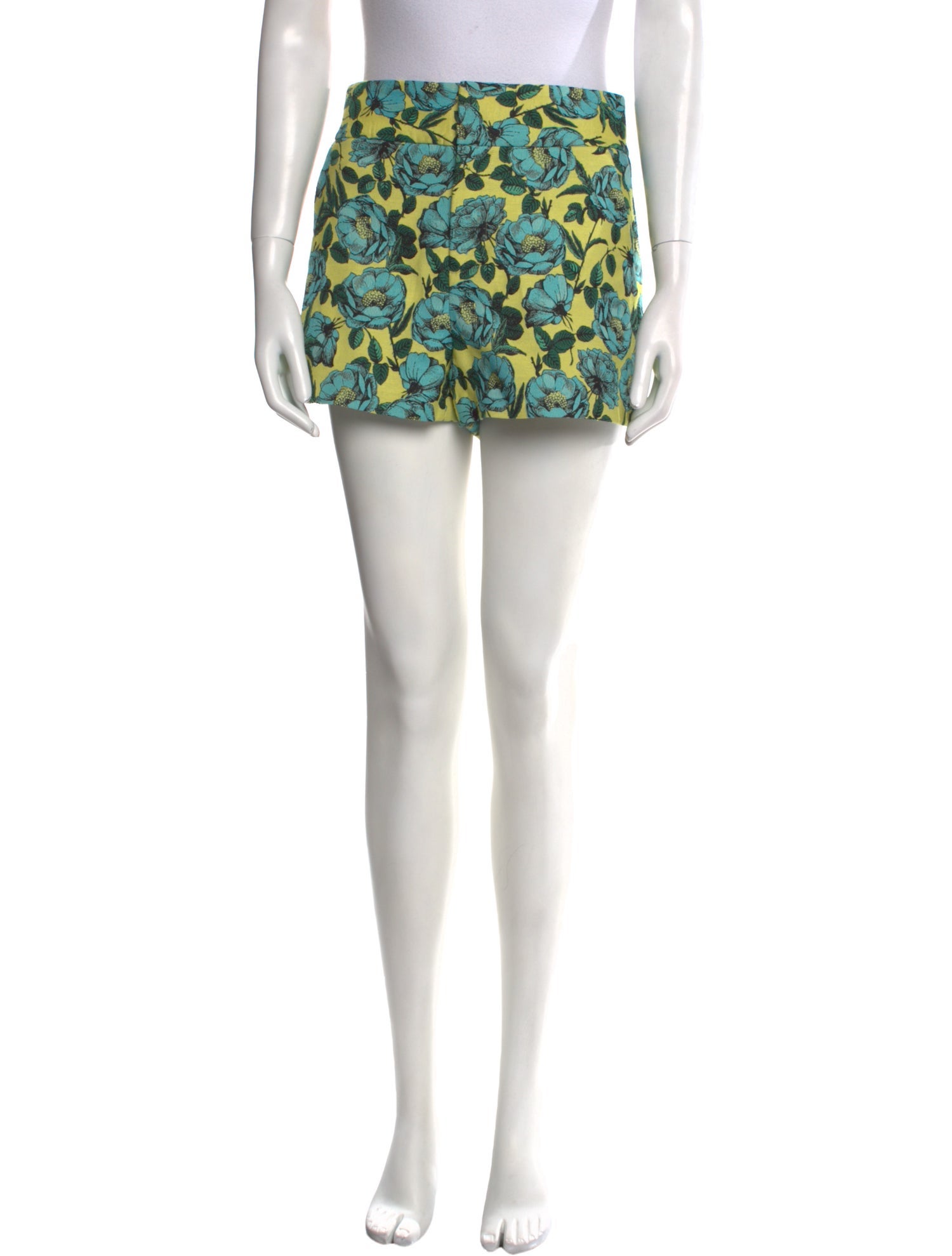 Alice + Olivia Floral Print Mini Shorts