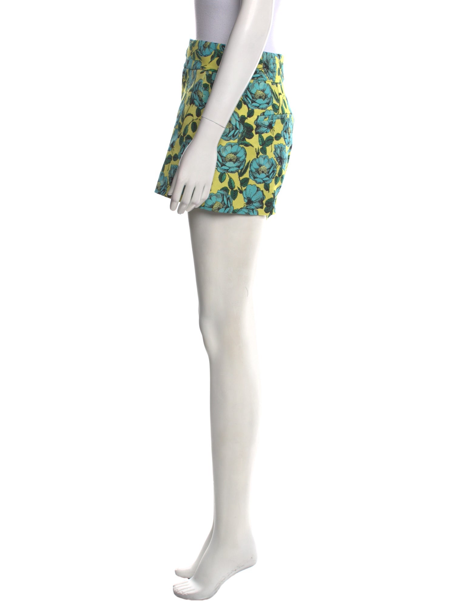 Alice + Olivia Floral Print Mini Shorts