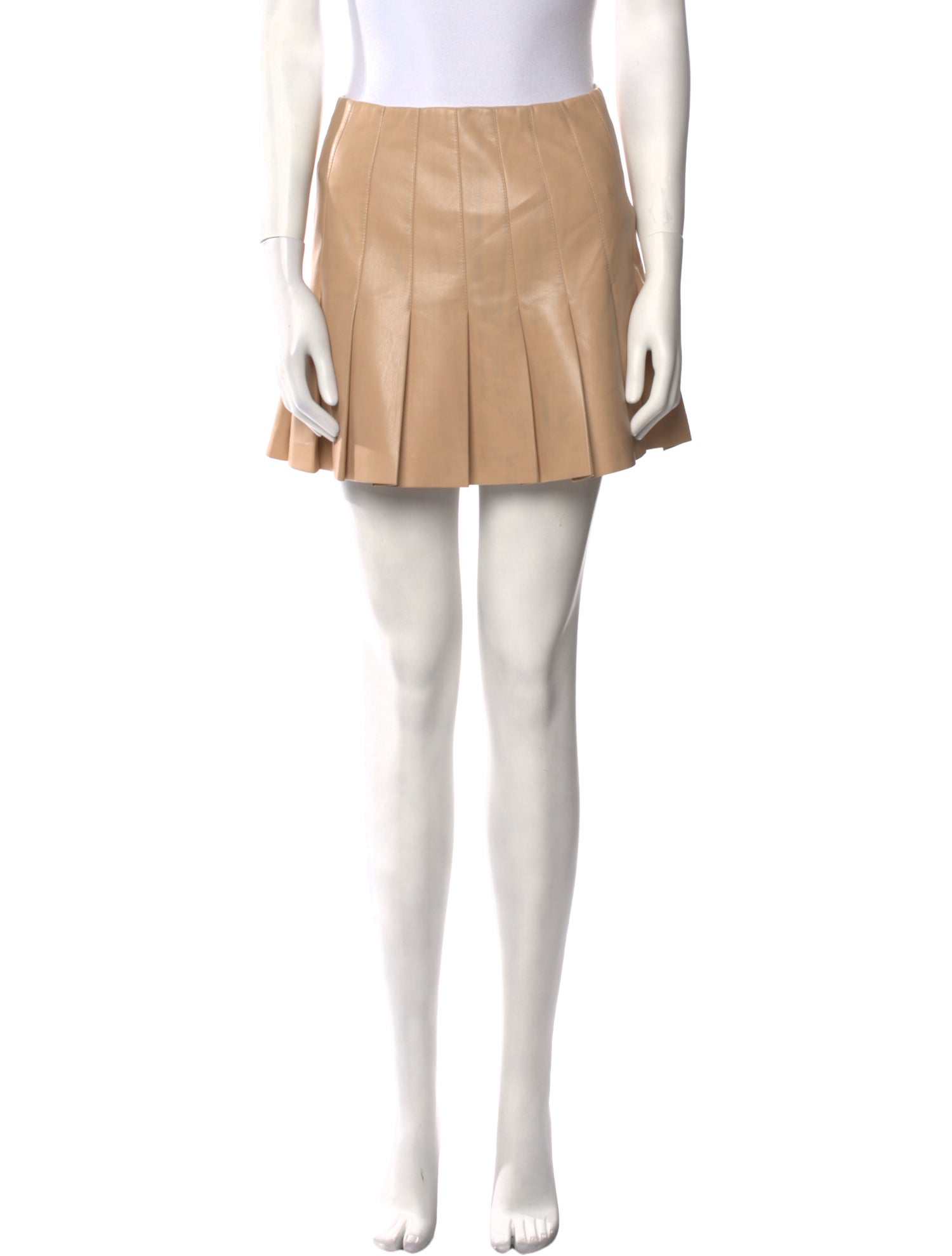 Alice + Olivia Pleated Accents Mini Skirt