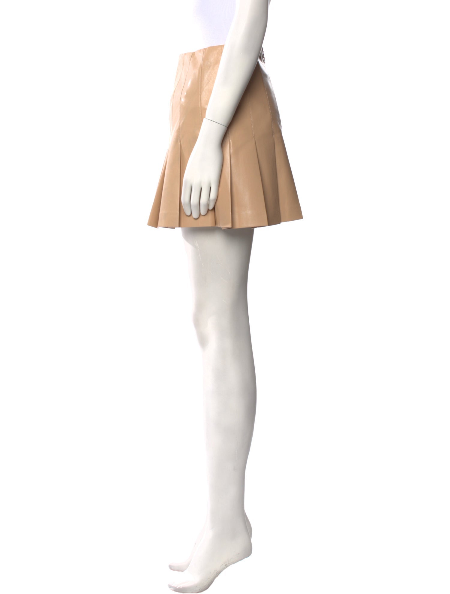 Alice + Olivia Pleated Accents Mini Skirt