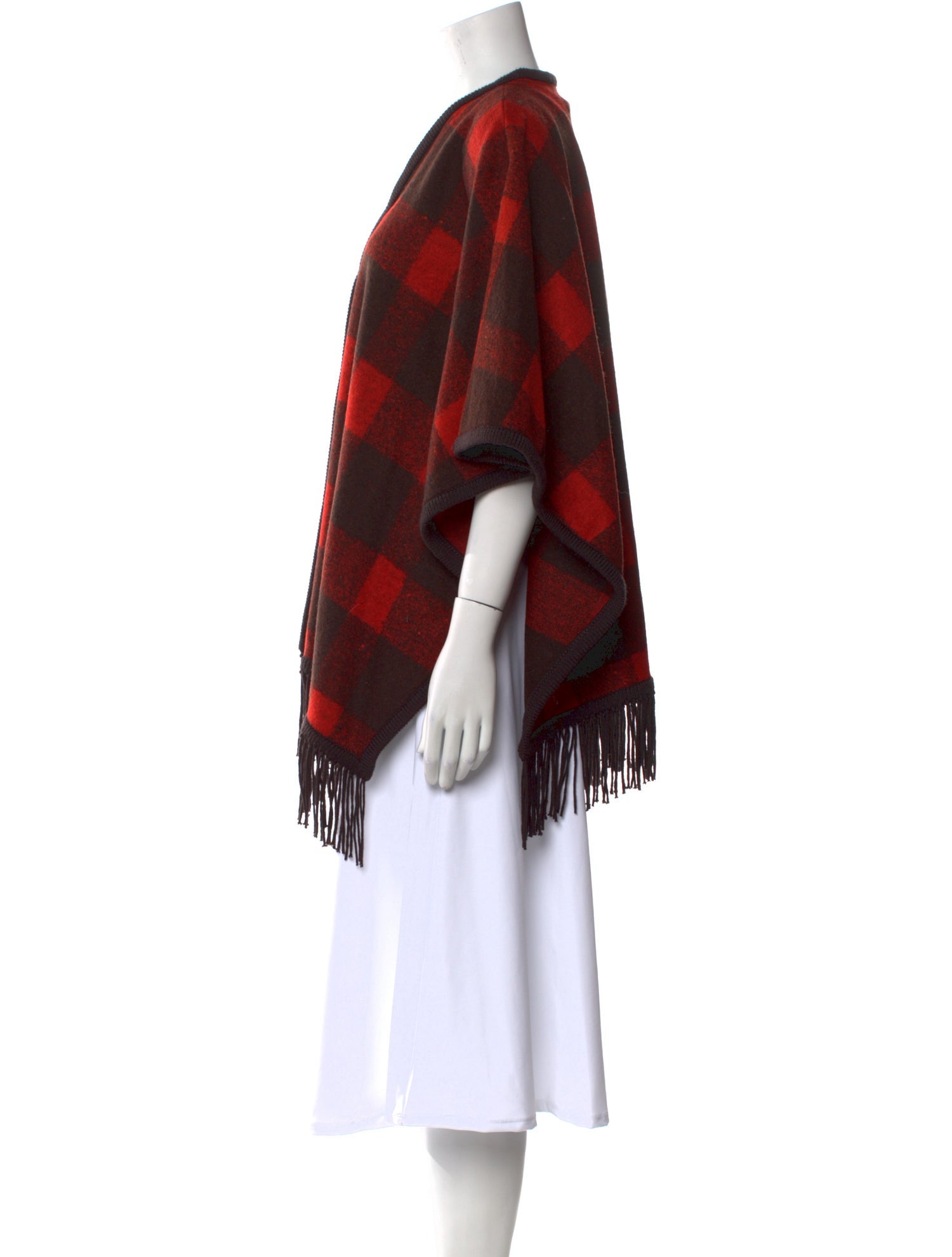 Alice + Olivia Plaid Print V-Neck Sweater