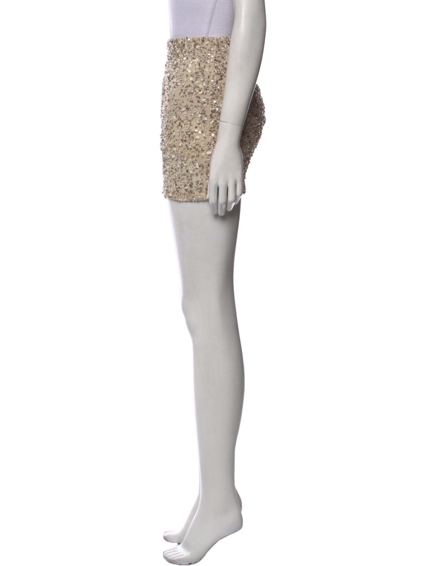 Alice + Olivia Crystal Embellishments Mini Skirt