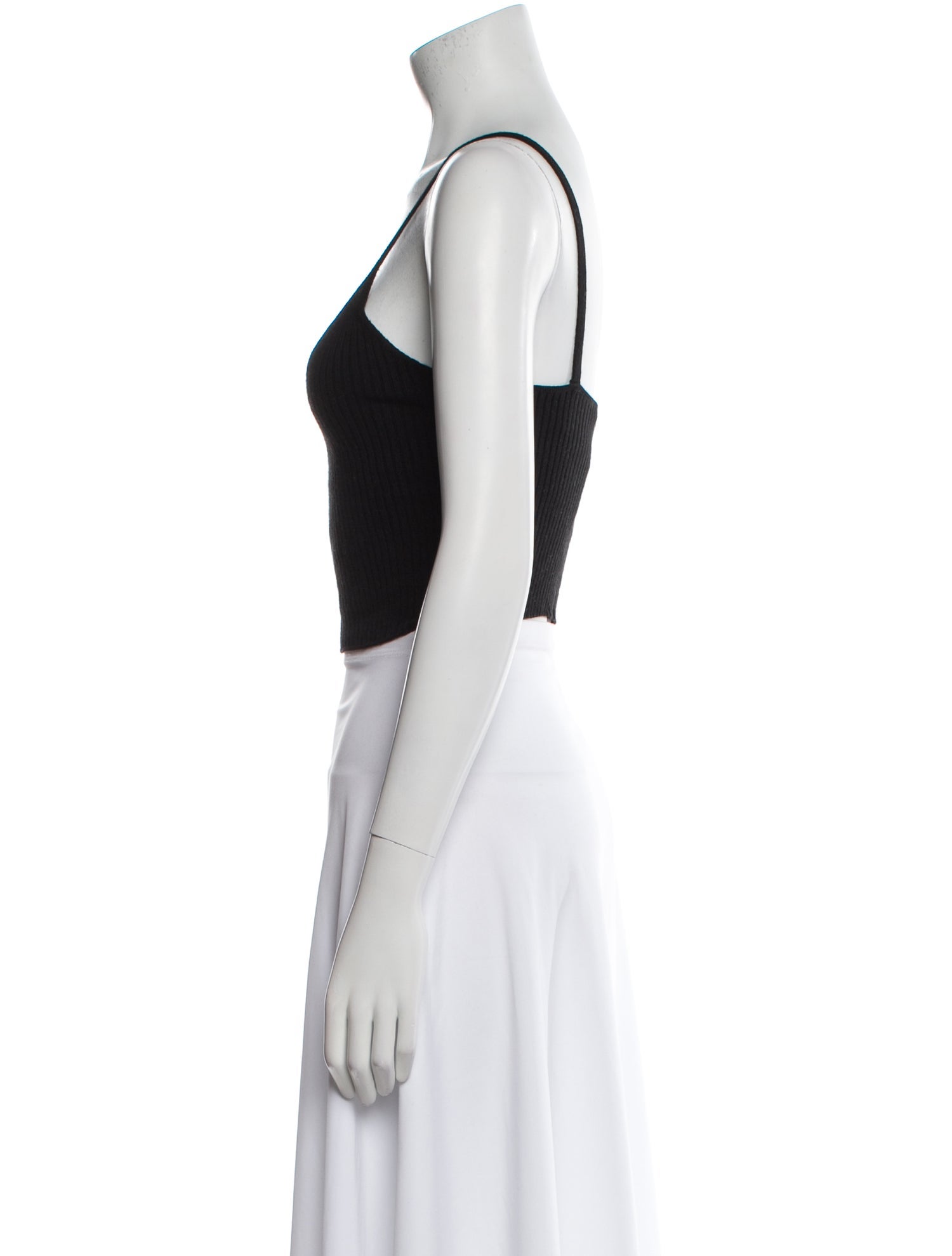 Alice + Olivia Wool V-Neck Crop Top