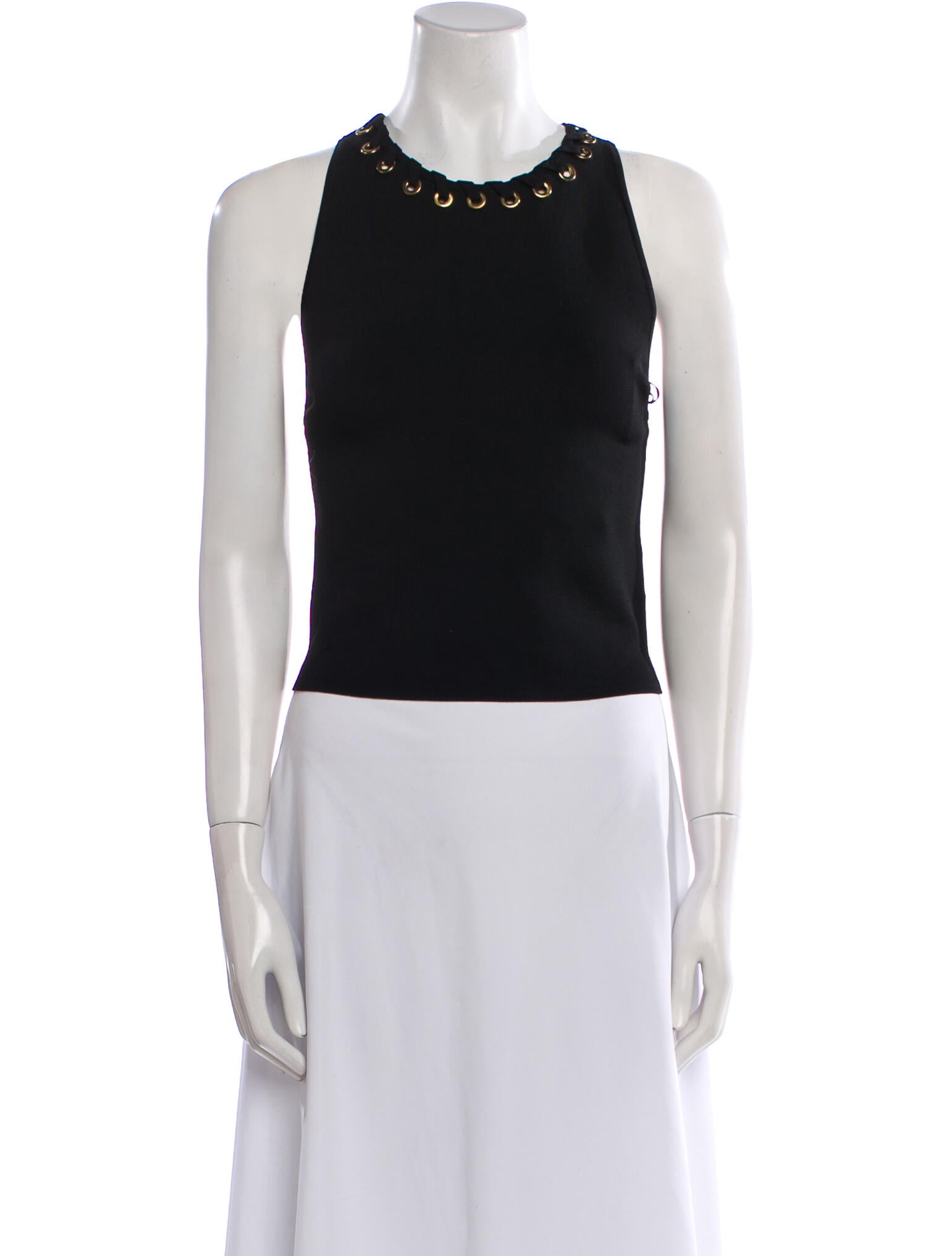 Alice + Olivia Crew Neck Sleeveless Crop Top w/ Tags