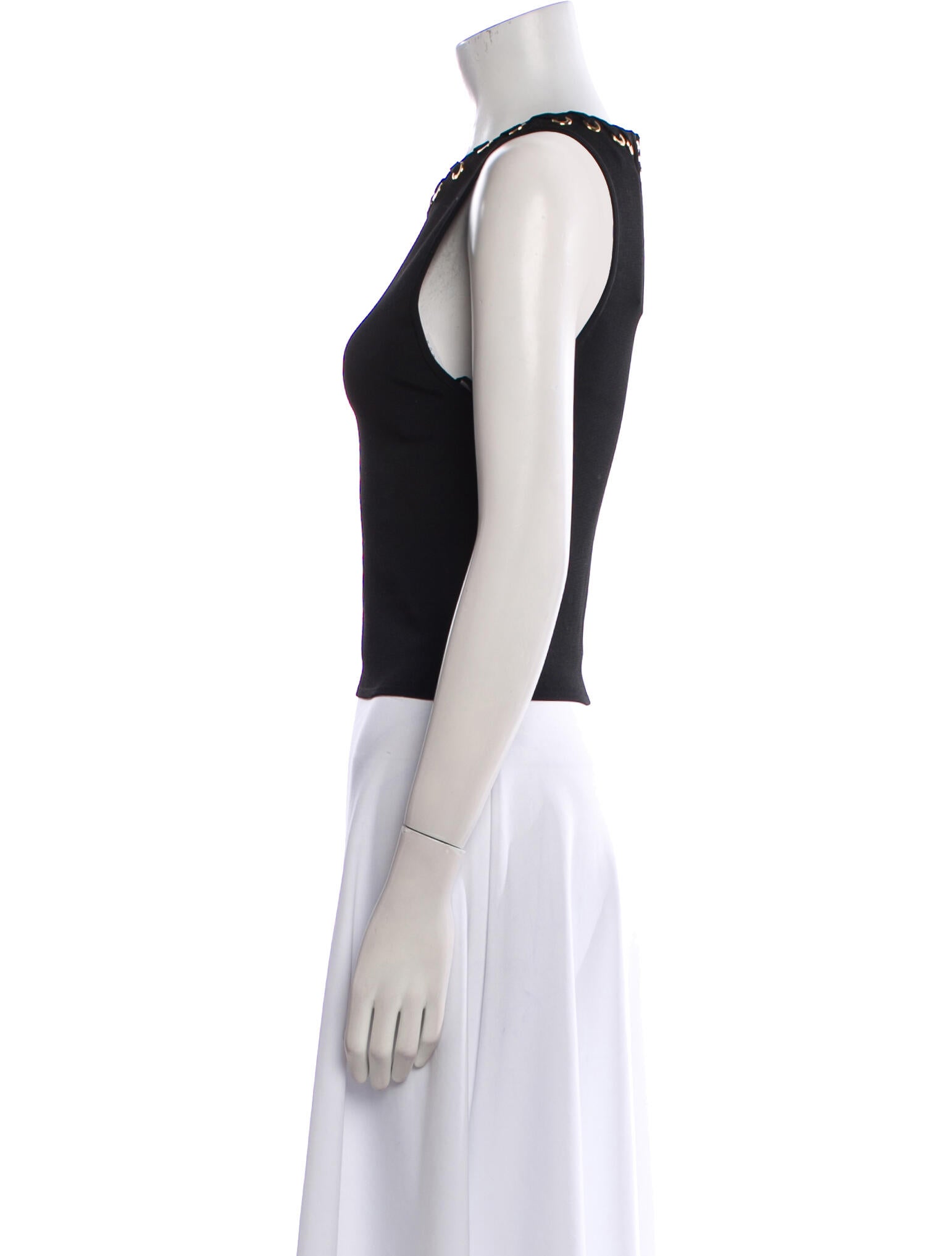 Alice + Olivia Crew Neck Sleeveless Crop Top w/ Tags