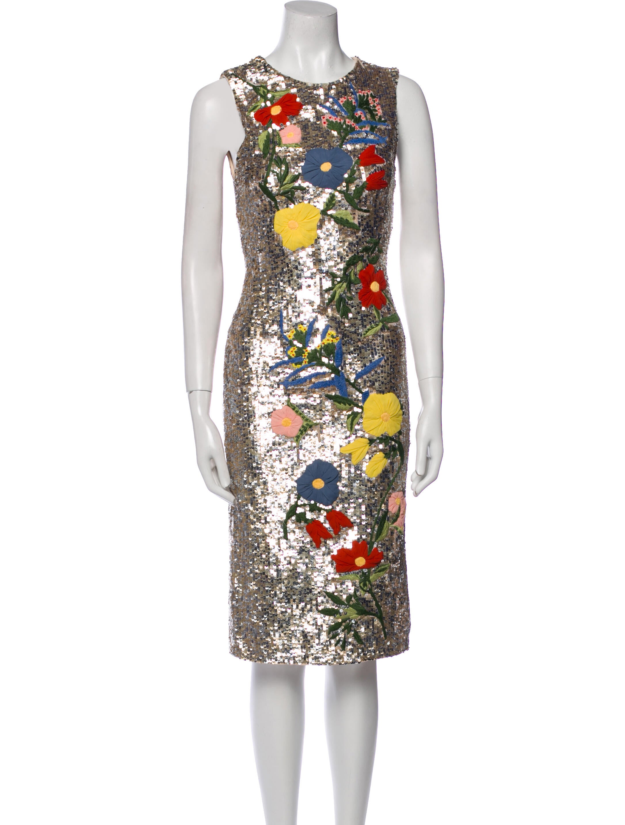 Alice + Olivia Printed Midi Length Dress