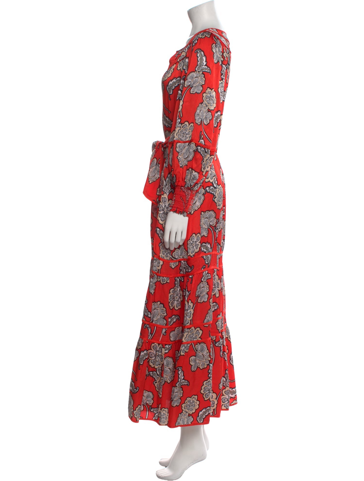 Alice + Olivia Floral Print Long Dress