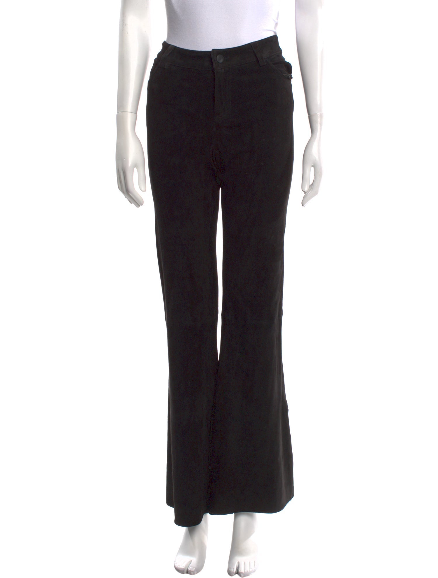 Alice + Olivia Lamb Leather Wide Leg Pants