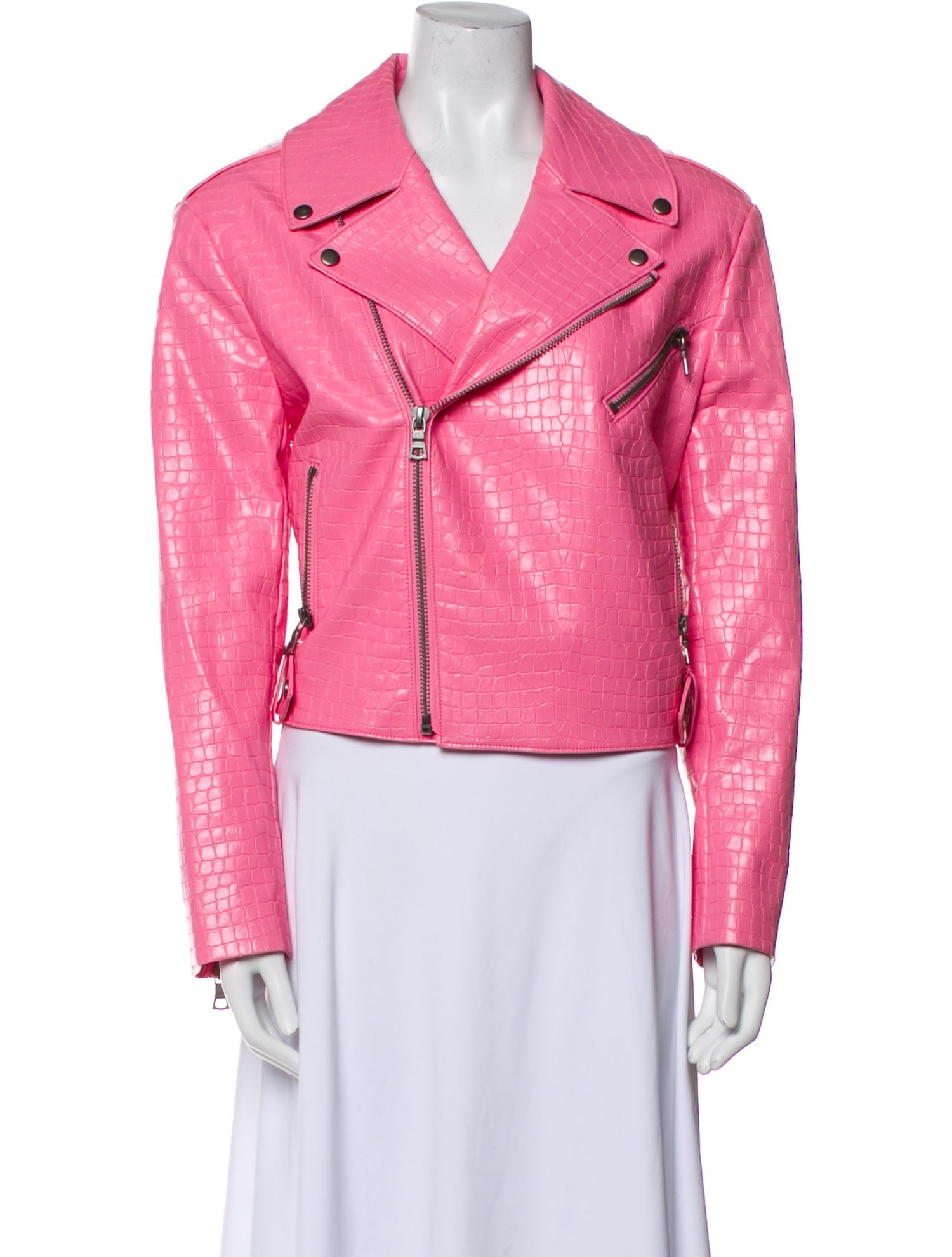 Alice + Olivia Faux Leather Biker Jacket