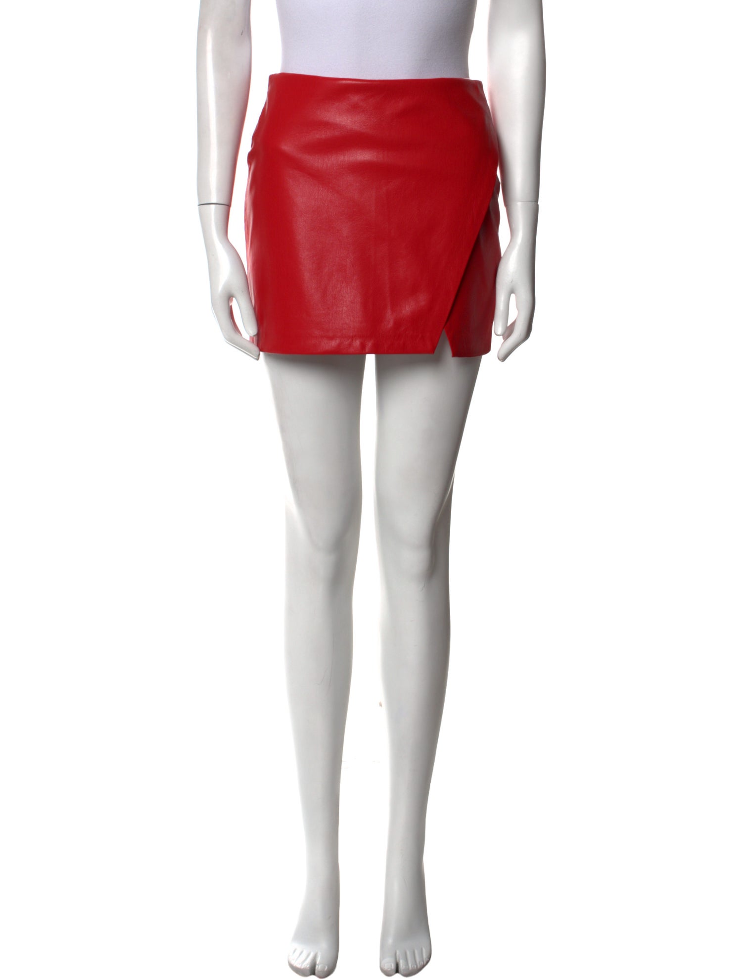 Alice + Olivia Faux Leather Mini Skirt