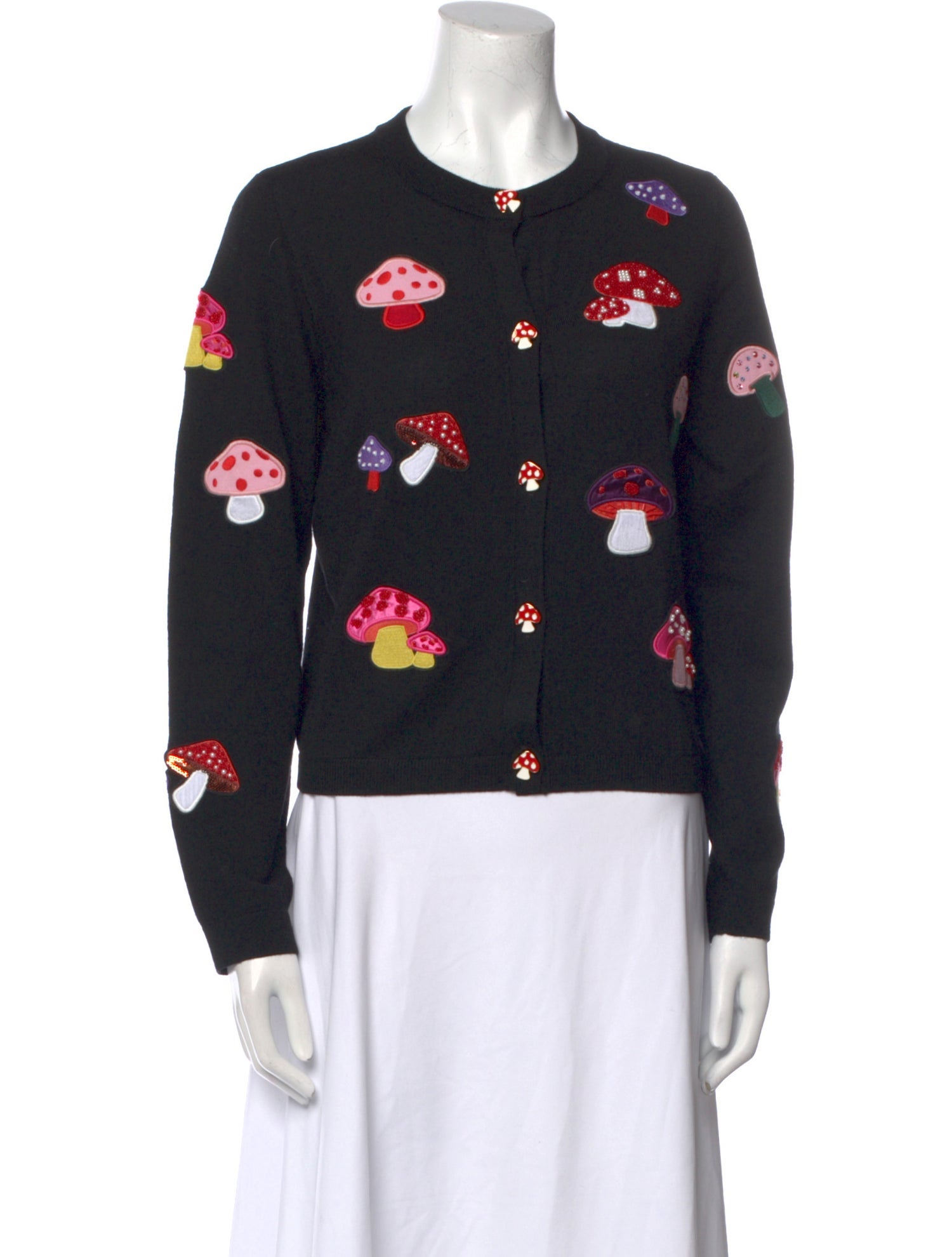 Alice + Olivia Wool Printed Sweater