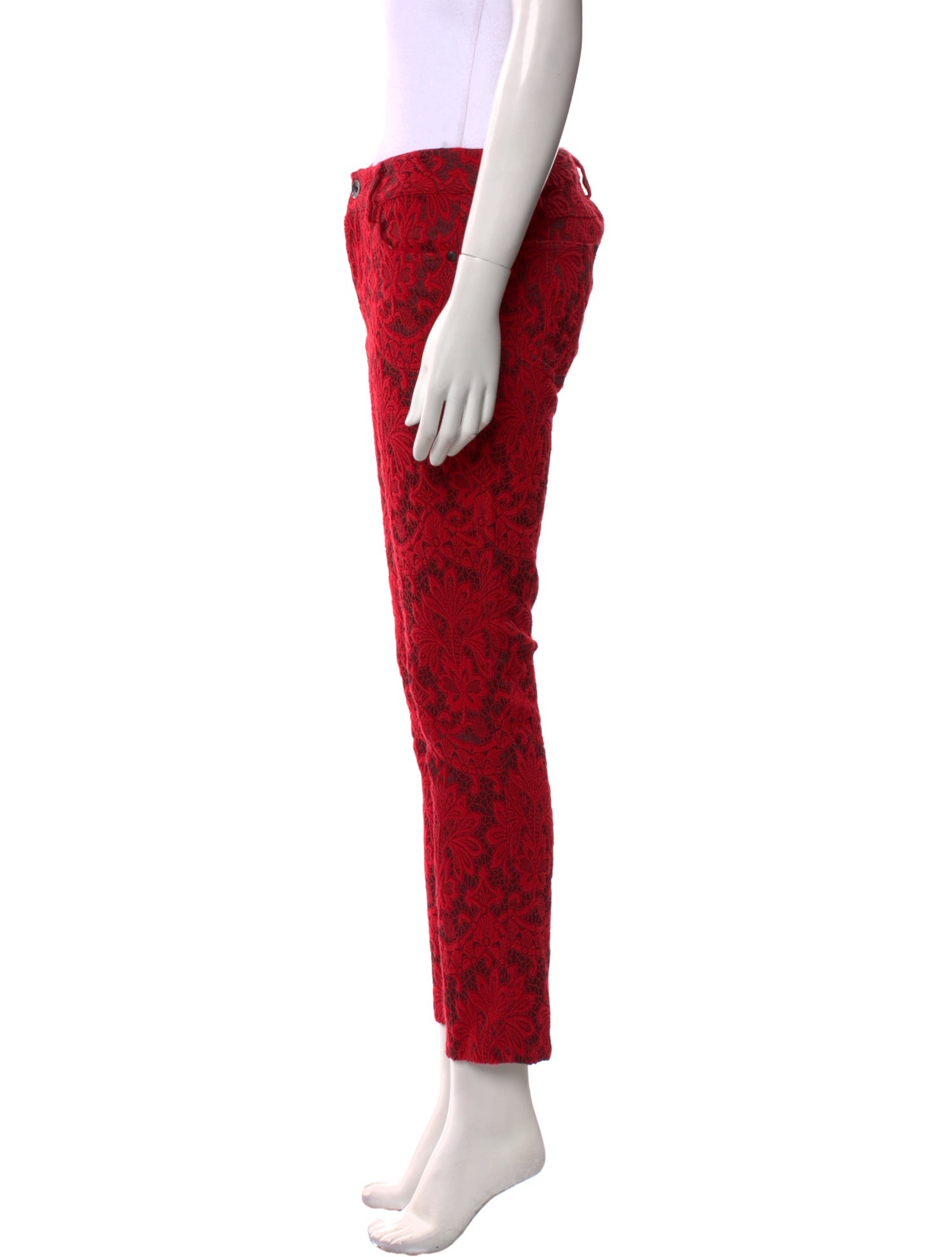 Alice + Olivia Lace Skinny Leg Pants