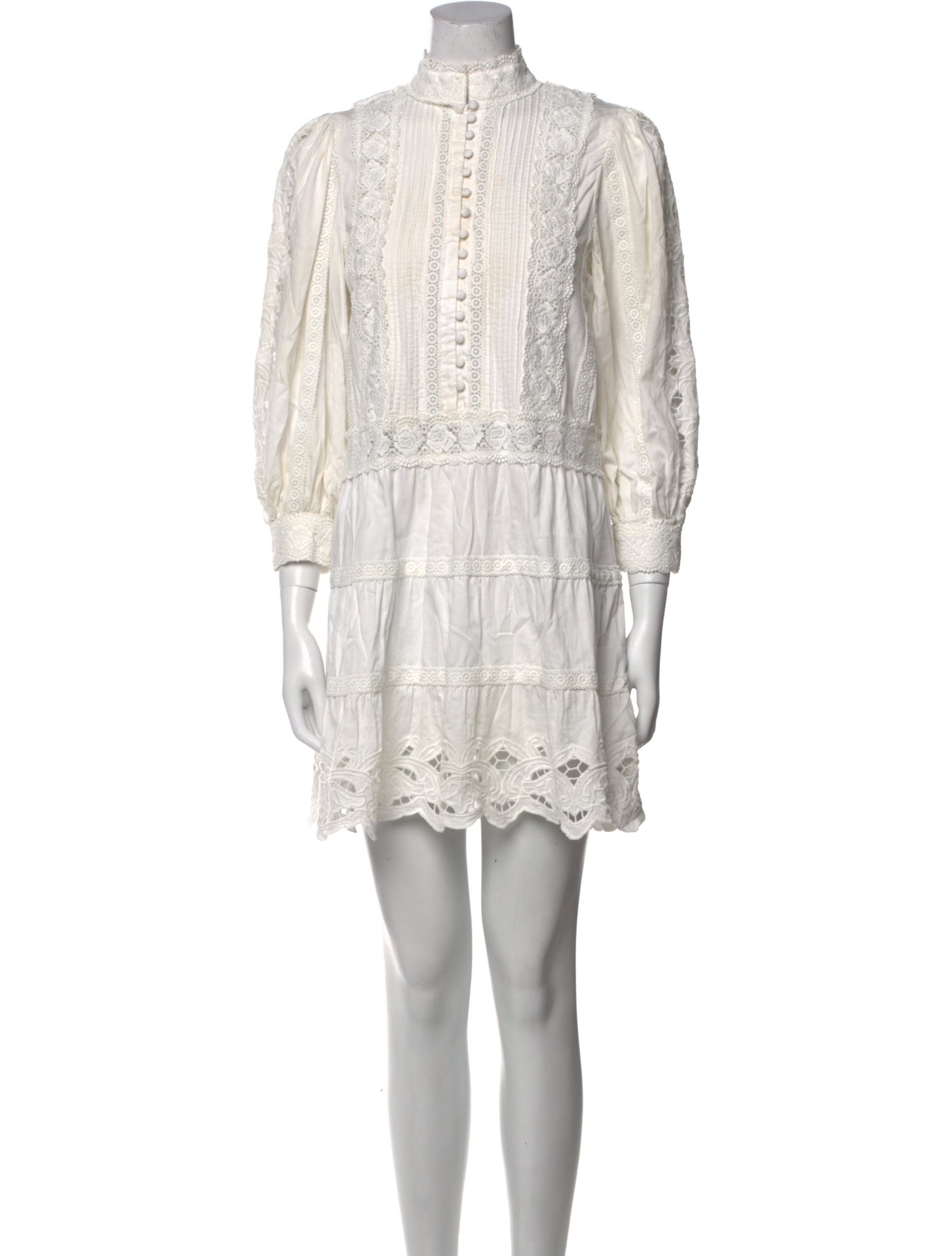 Alice + Olivia Mock Neck Mini Dress