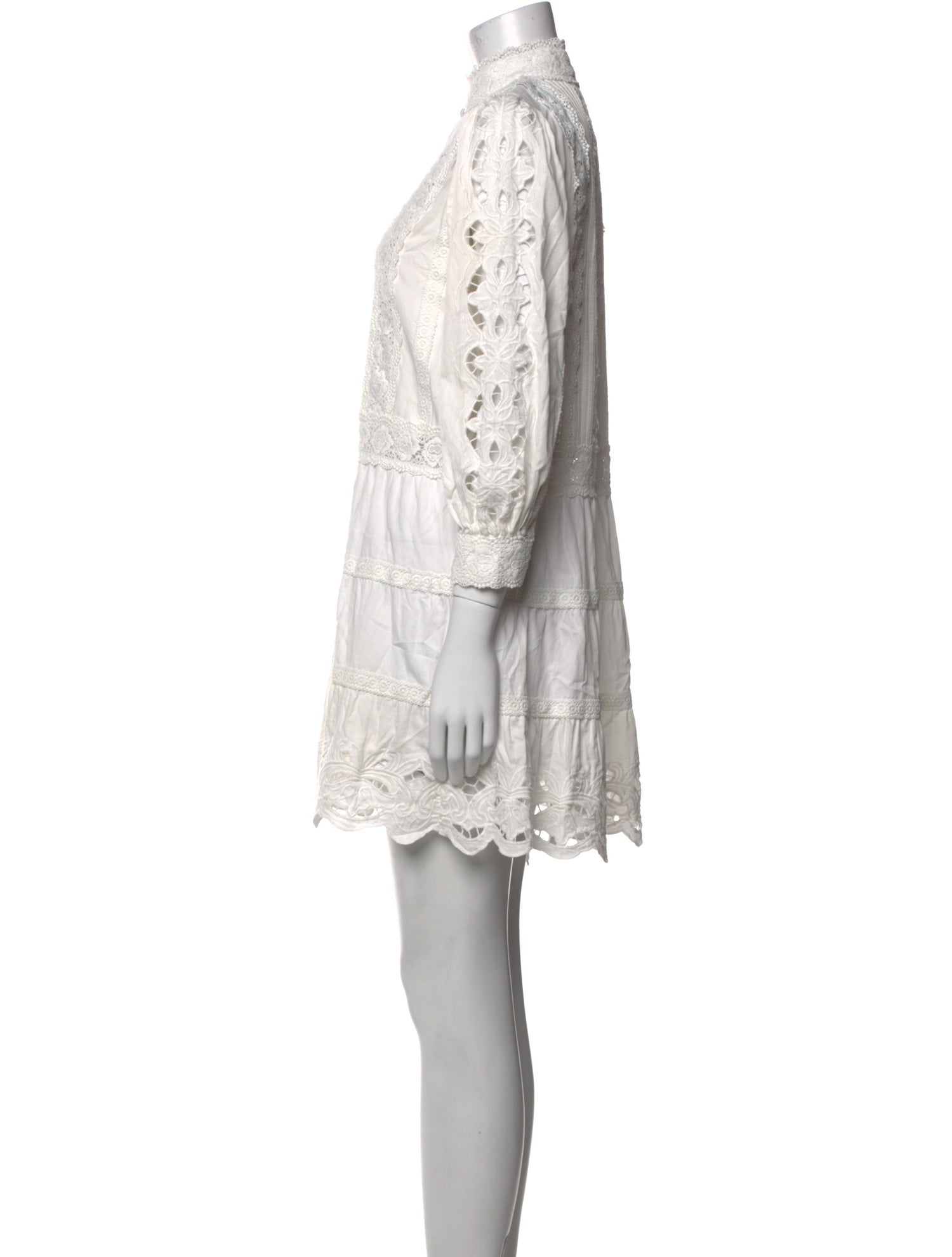 Alice + Olivia Mock Neck Mini Dress