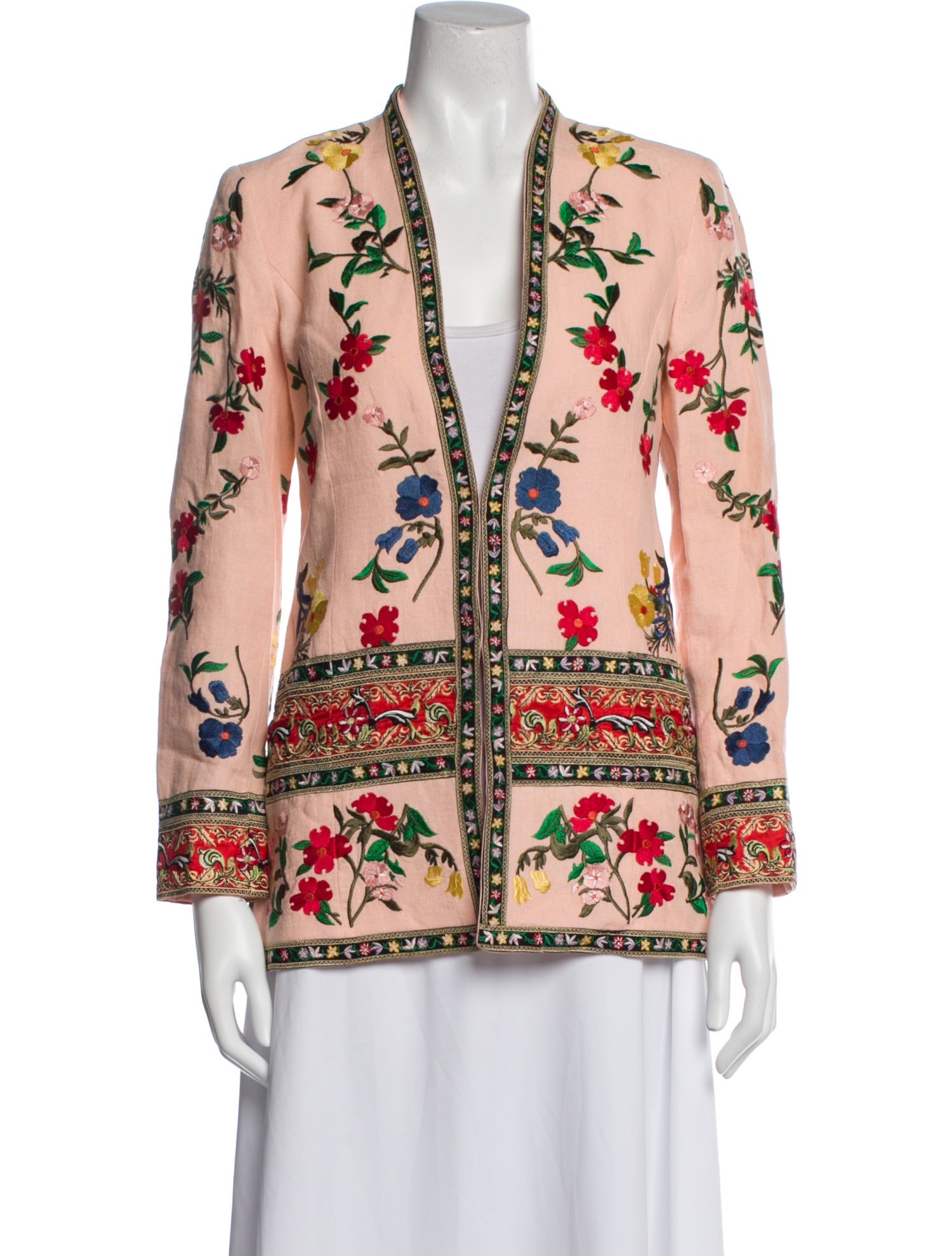 Alice + Olivia Linen Floral Print Blazer w/ Tags