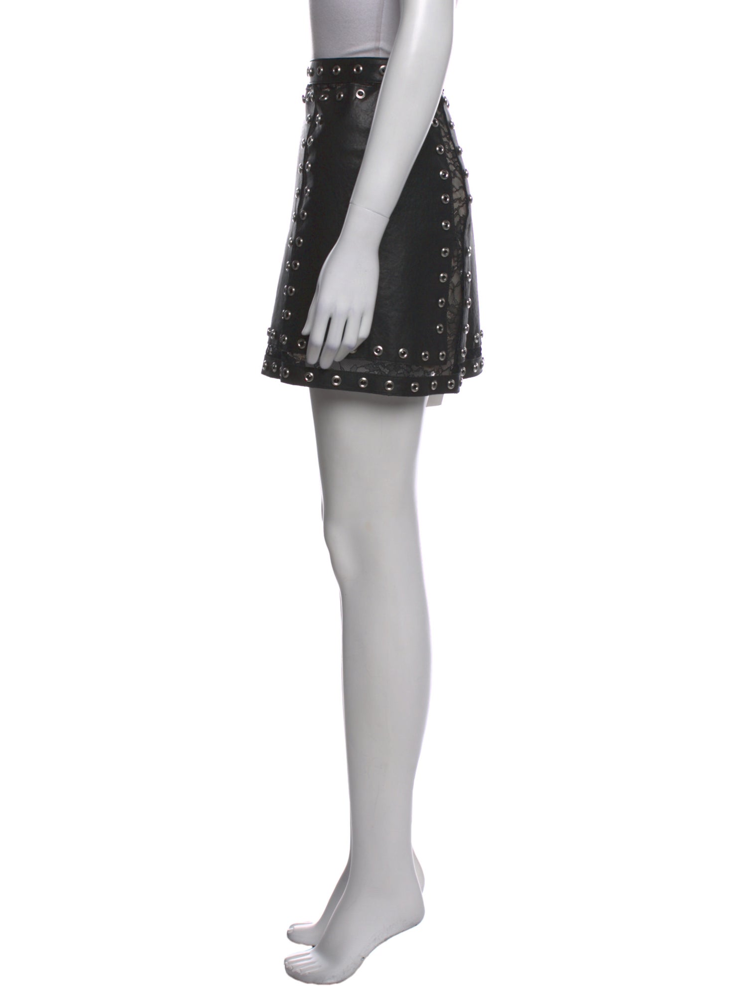 Alice + Olivia Leather Mini Skirt