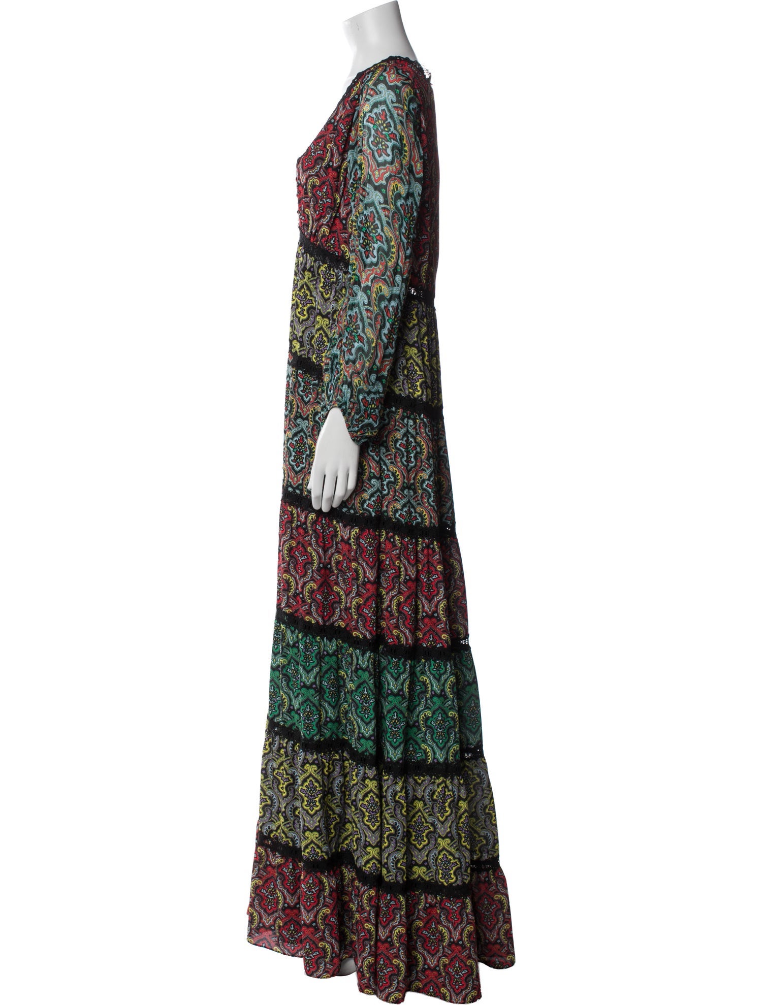 Alice + Olivia Printed Long Dress w/ Tags