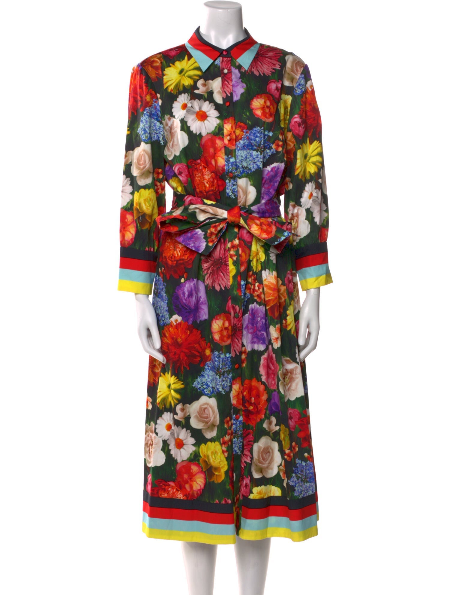 Alice + Olivia Floral Print Long Dress