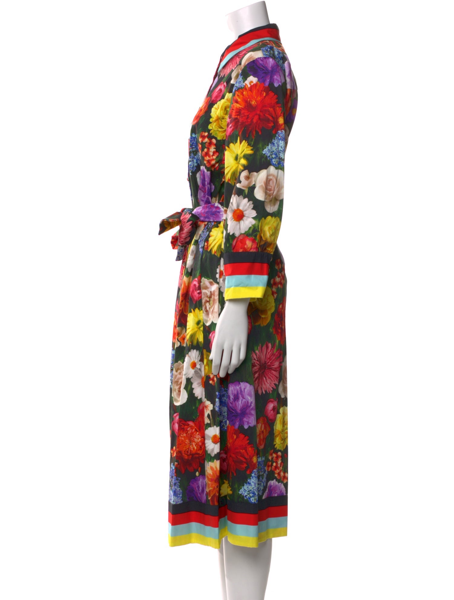 Alice + Olivia Floral Print Long Dress