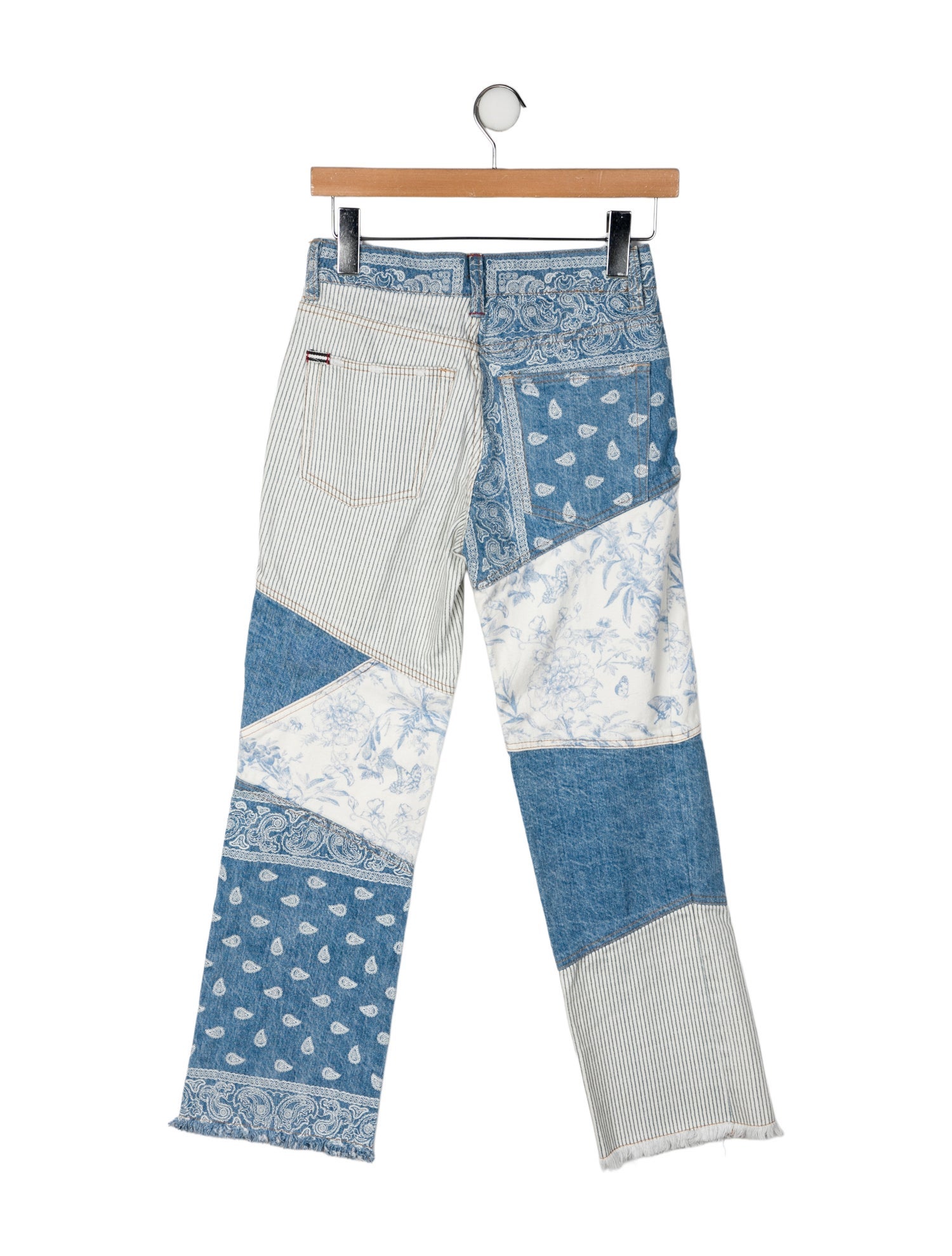 Alice + Olivia Mid-Rise Straight Leg Jeans