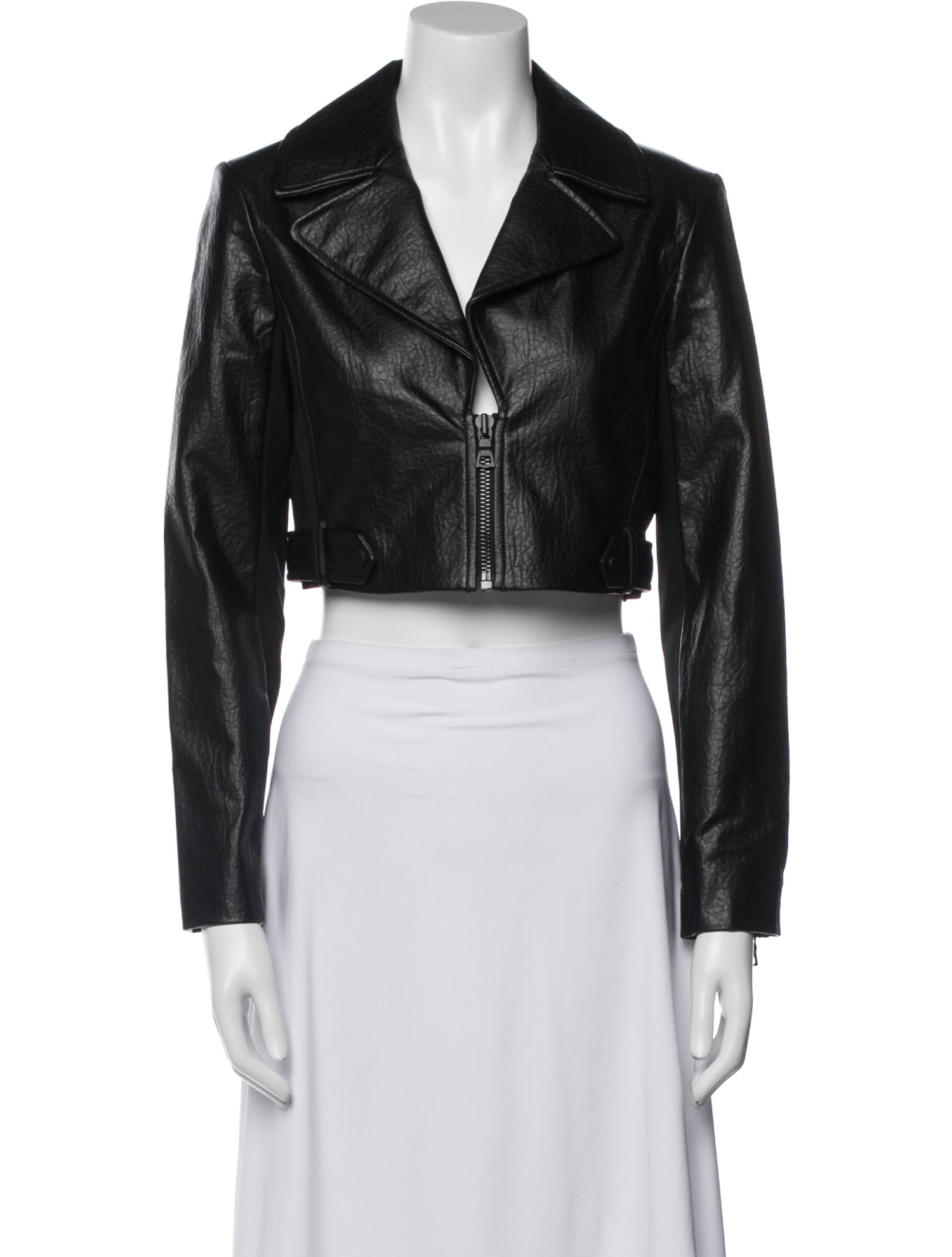 Alice + Olivia Faux Leather Biker Jacket
