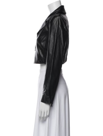 Alice + Olivia Faux Leather Biker Jacket