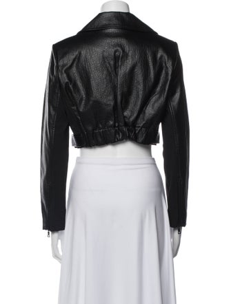 Alice + Olivia Faux Leather Biker Jacket