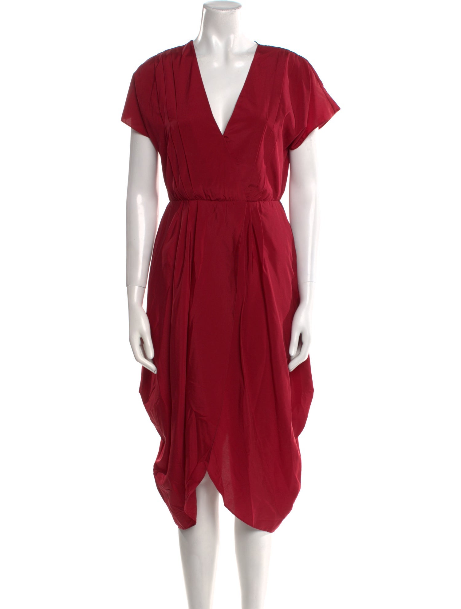 Alice + Olivia V-Neck Midi Length Dress