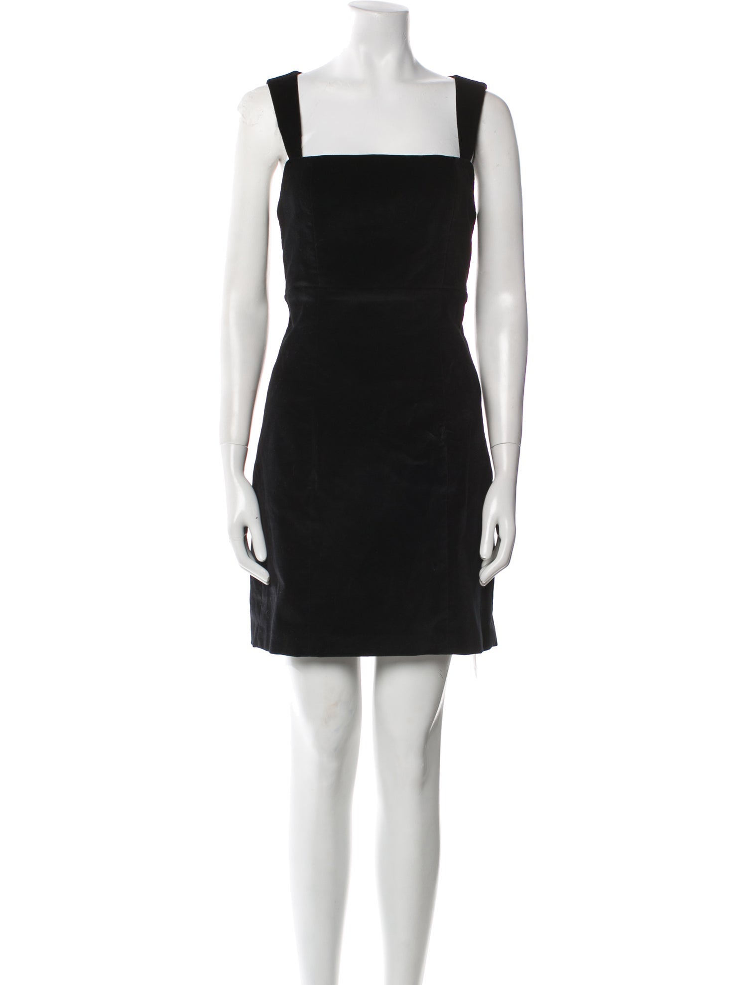 Alice + Olivia Square Neckline Mini Dress - Black Dresses, Clothing -  WAO559727 | The RealReal