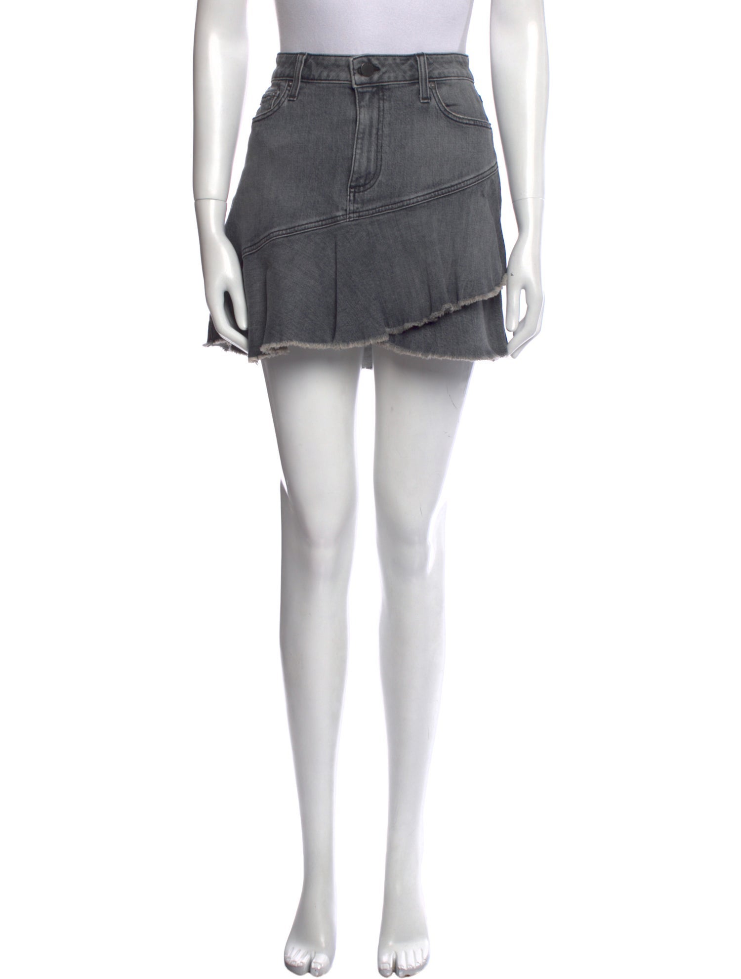 Alice + Olivia Distressed Accents Mini Skirt